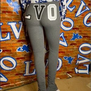 Grey LVO Scrunched Leggings